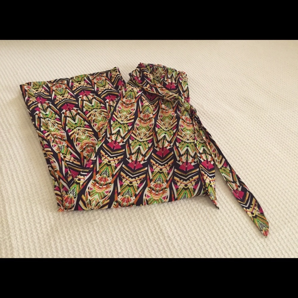 Festival Wide Leg Boho  Pants L